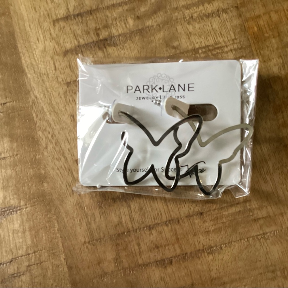 Park Lane Silver Butterfly Earrings